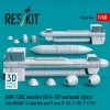 RESKIT RS48-0544 AGM-130C missiles (2 pcs) (BLU-109 warhead) with AN/AXQ-14 data link pod (1 pcs) (3D Printed) 1/48